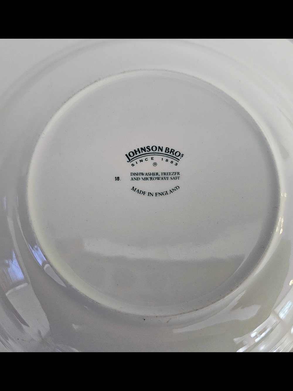 Johnson Bros England White Swirl Rim Soup Bowls Set of 6 Vintage - Picture 5 of 5